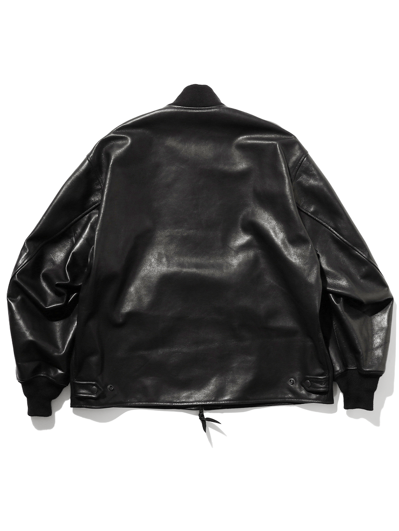 Beams Plus MIL Flight Jacket Leather Black