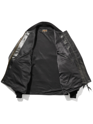 Beams Plus MIL Flight Jacket Leather Black