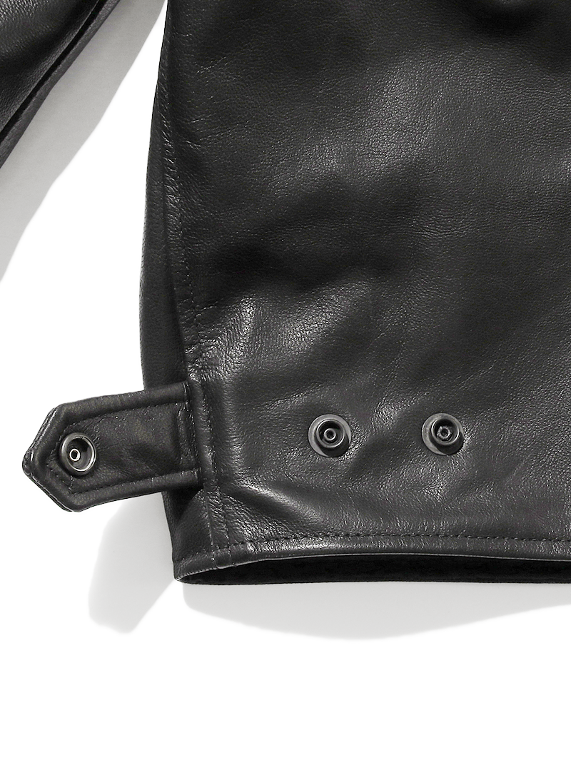 Beams Plus MIL Flight Jacket Leather Black