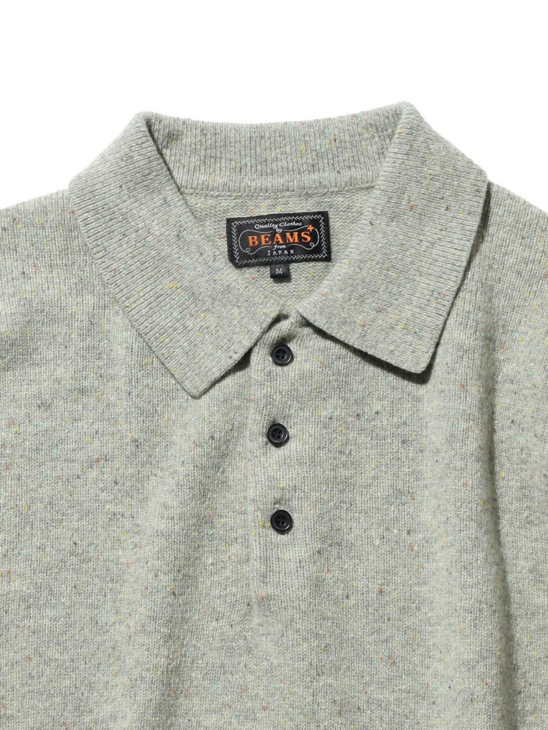 Beams Plus Mint Knit Polo Nep 9G Shirt