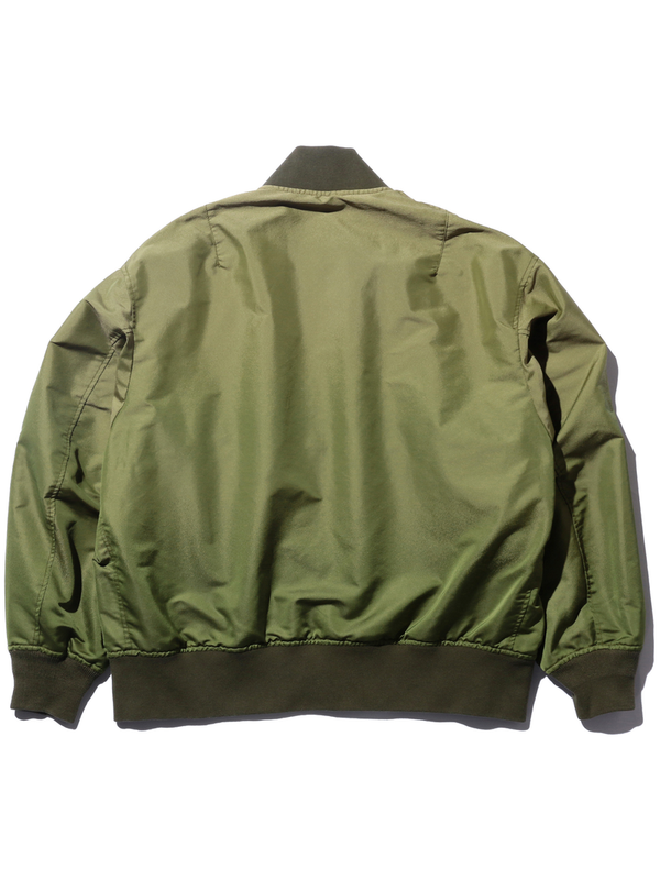 Beams Plus Olive MIL Flight Jacket Iridescent Twill - Mildblend