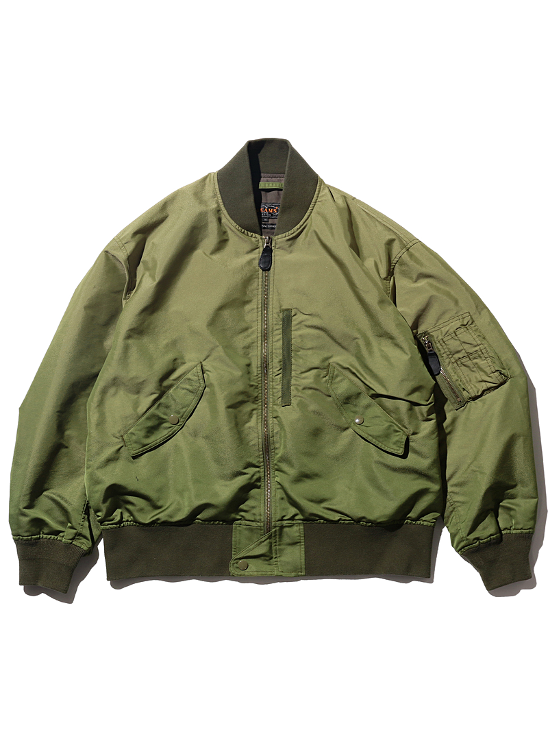 Beams Plus Olive MIL Flight Jacket Iridescent Twill