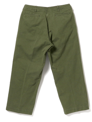Beams Plus Olive MIL Trousers Herringbone
