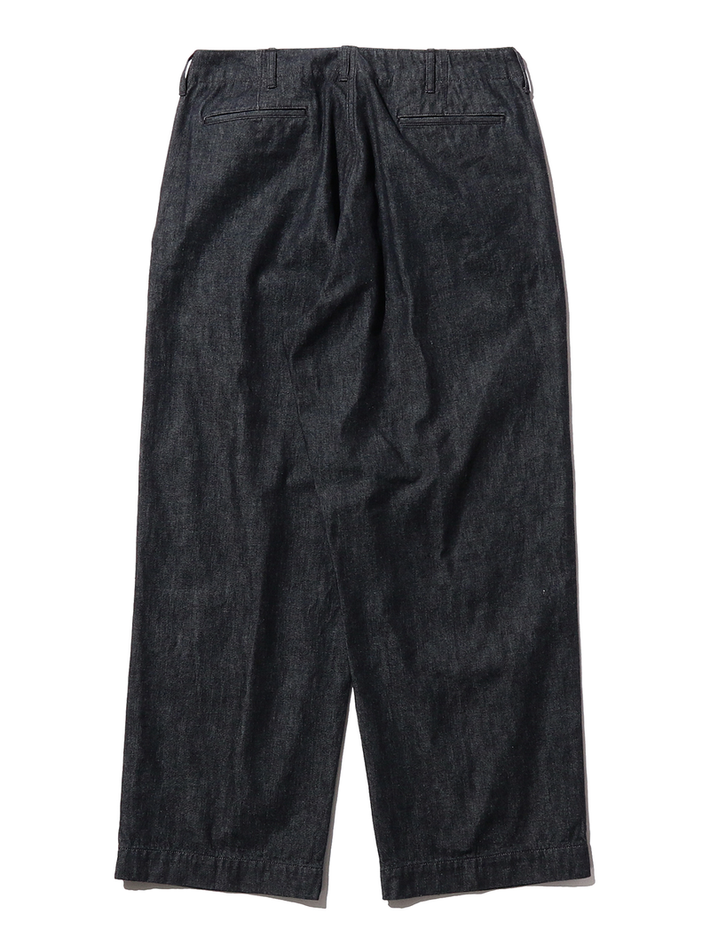 Beams Plus One Wash MIL Trousers Denim Double Dye