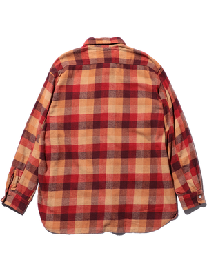 Beams Plus Red WORK Indian flannel Plaid