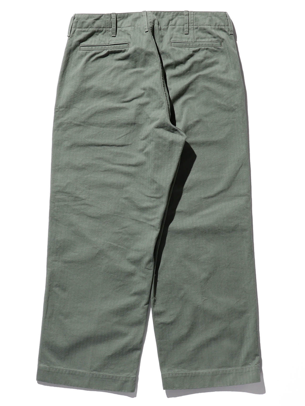 Beams Plus Sage MIL Trousers Herringbone - Mildblend Supply Co