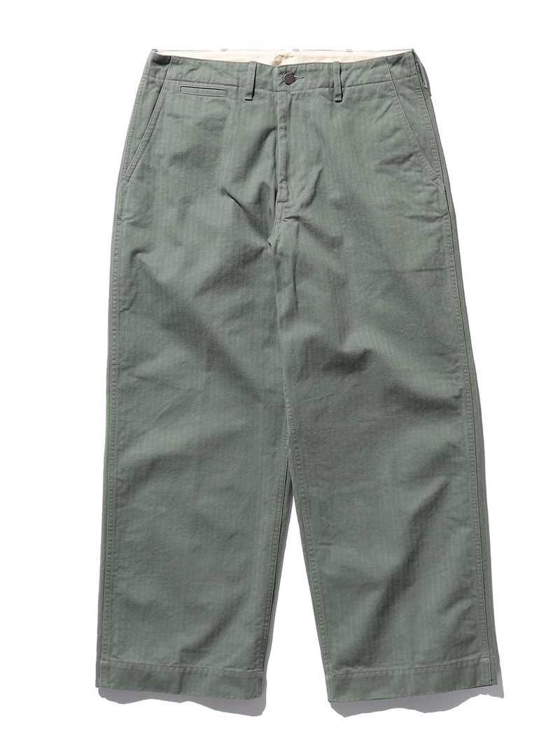 Beams Plus Sage MIL Trousers Herringbone