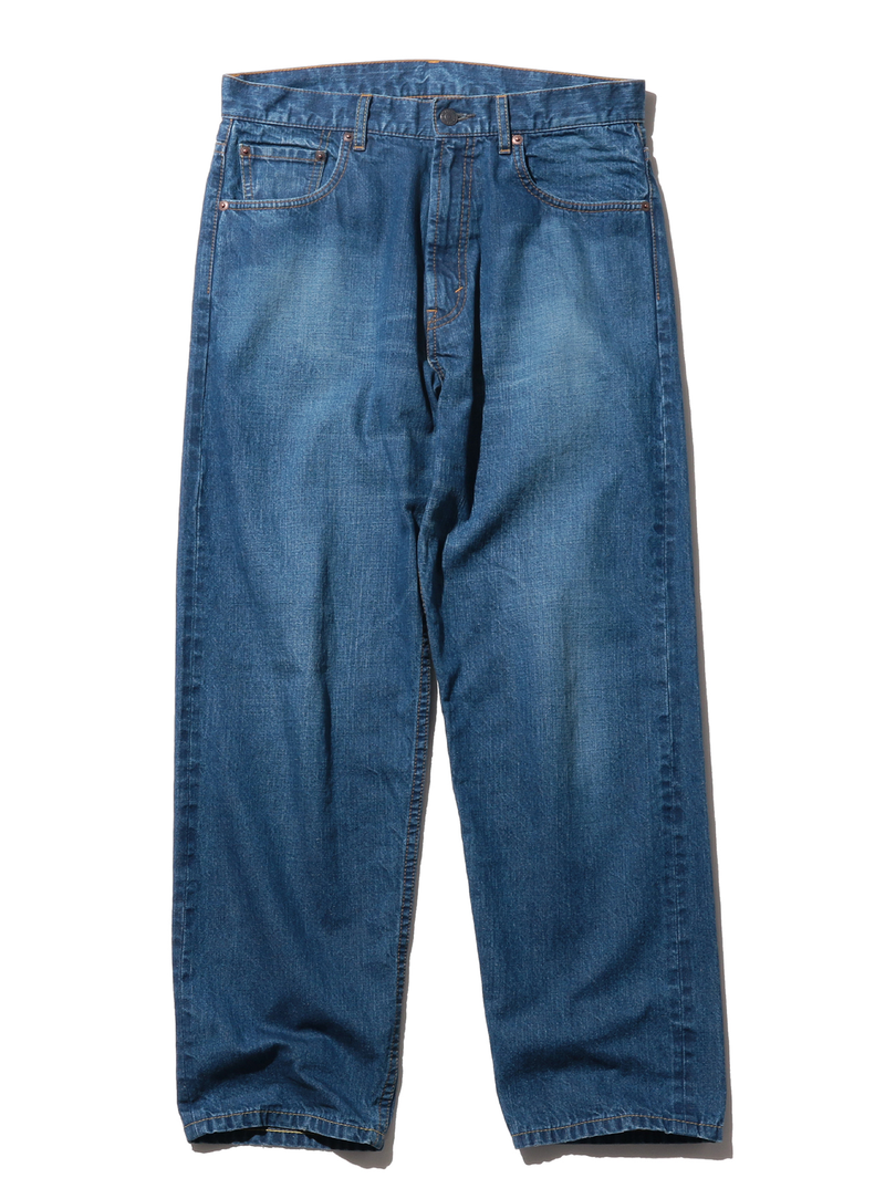 Beams Plus Used 5 Pocket Selvedge Wide Denim
