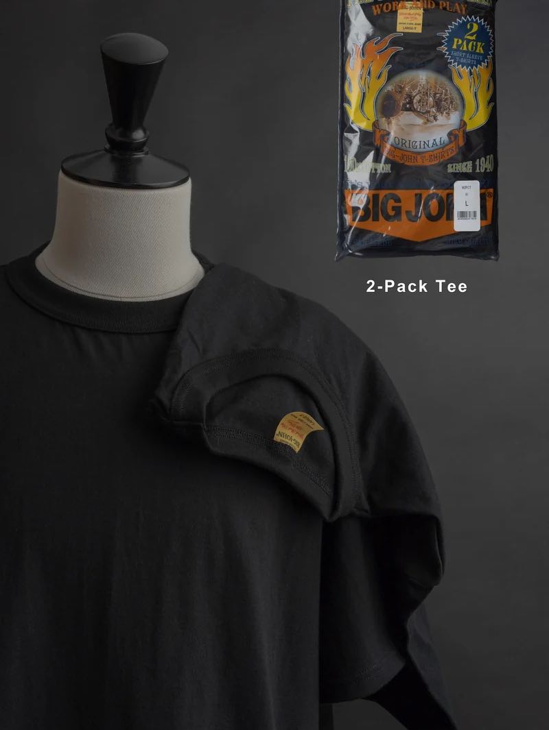 Big John 2 Pack Black T-Shirts