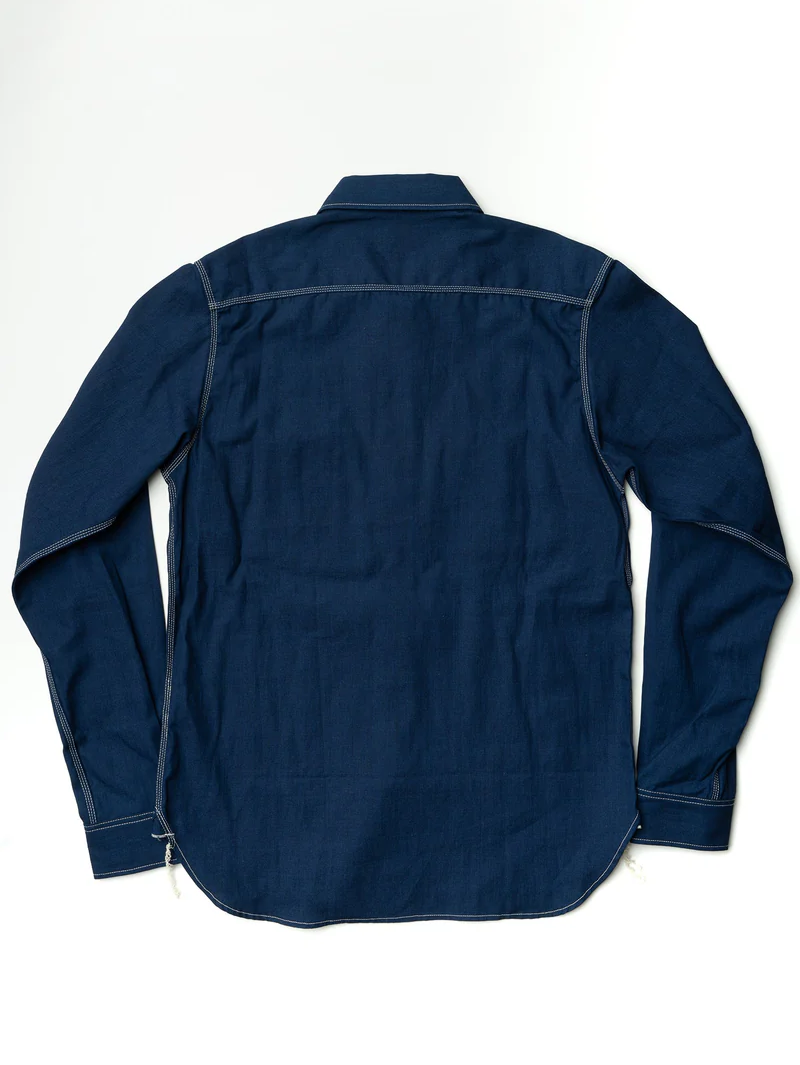 Big John MS003R Dark Indigo Chambray Work Shirt