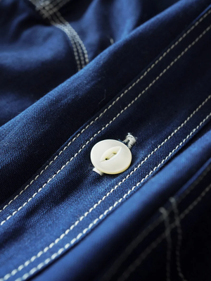 Big John MS003R Dark Indigo Chambray Work Shirt