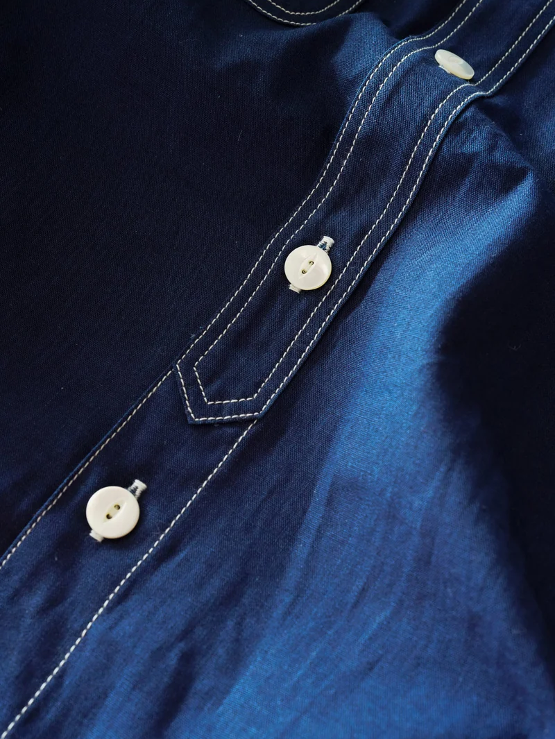 Big John MS003R Dark Indigo Chambray Work Shirt