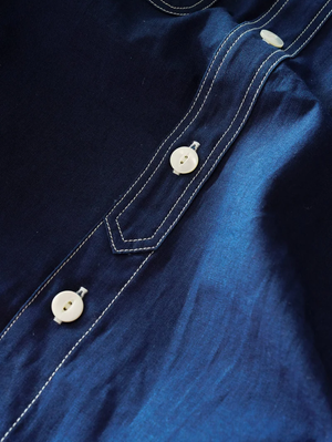 Big John MS003R Dark Indigo Chambray Work Shirt