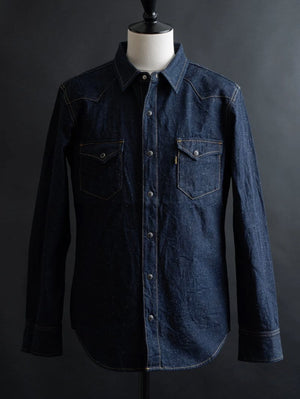 Big John MS004E (001) 10oz Selvedge Denim Western Shirts