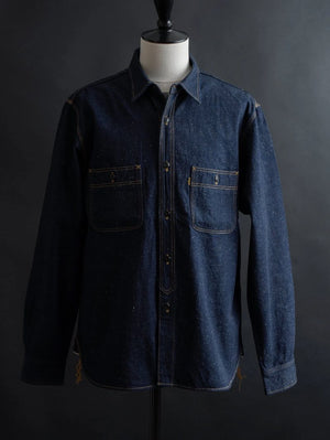 Big John MS005E (001) 10oz SELVEDGE DENIM WORK SHIRTS