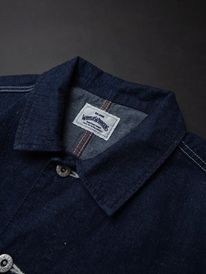 Big John WR623F Indigo Nep Denim World Workers Coverall Jacket