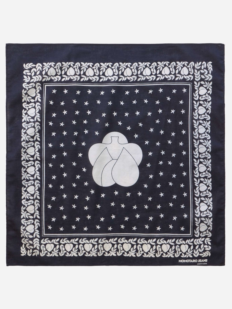 Momotaro MAGD1004 Navy COTTON BANDANA