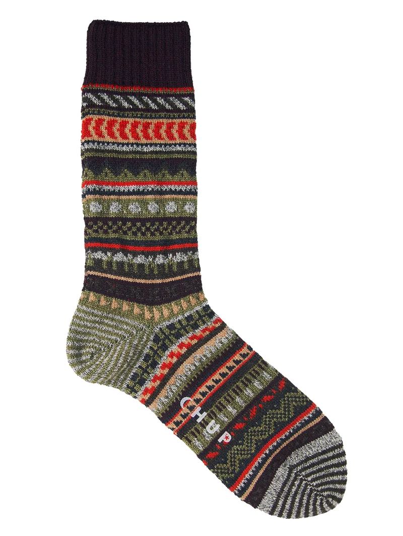 Chup Wine Fiaba Wool Boot Socks