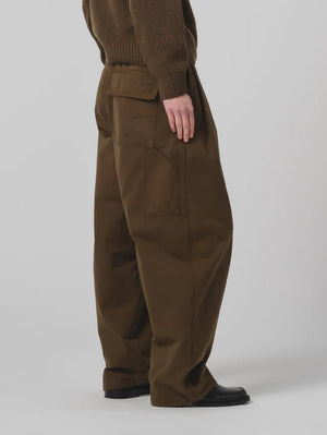 Eat Dust Fossil Green British Worker Carpenter Pants