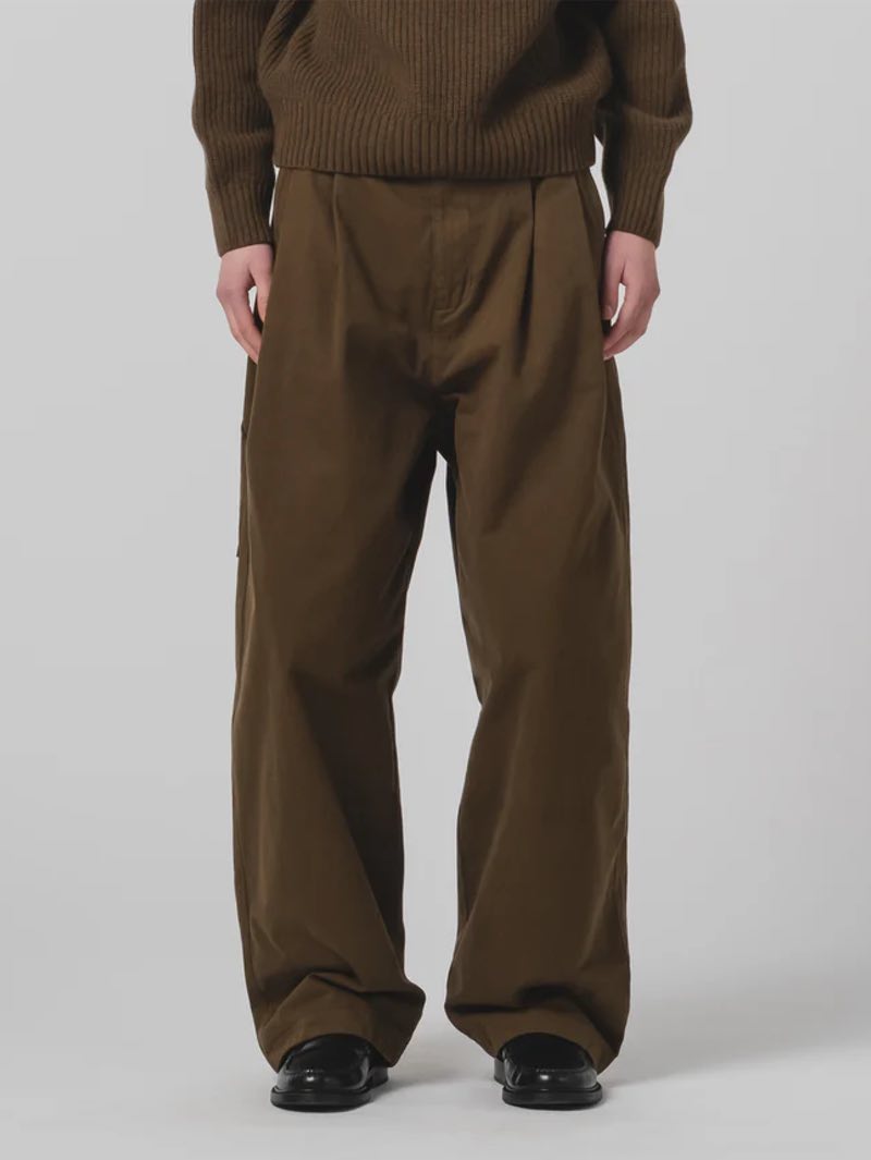 Eat Dust Fossil Green British Worker Carpenter Pants