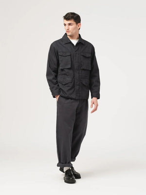 Eat Dust Jungle Jacket Gabardine Satin Asphalt