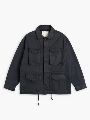 Eat Dust Jungle Jacket Gabardine Satin Asphalt