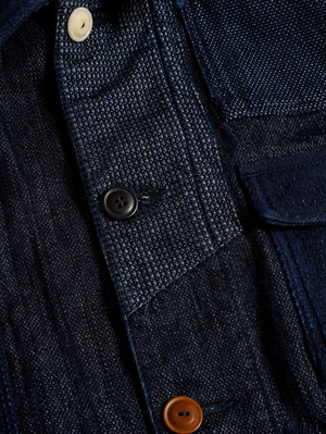 FDMTL FA25JK31R Coverall Jacket Rinsed