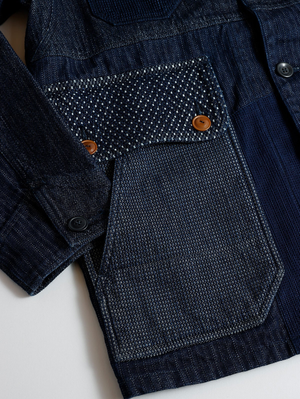 FDMTL FA25JK31R Coverall Jacket Rinsed