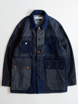 FDMTL FA25JK31R Coverall Jacket Rinsed