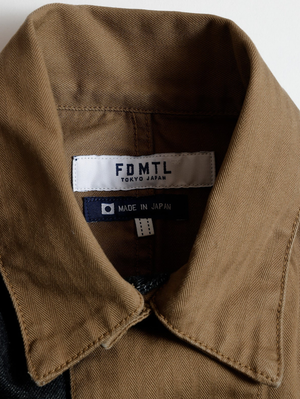 FDMTL FA25JK43B Brown THIRD JACKET COVERALL RINSE