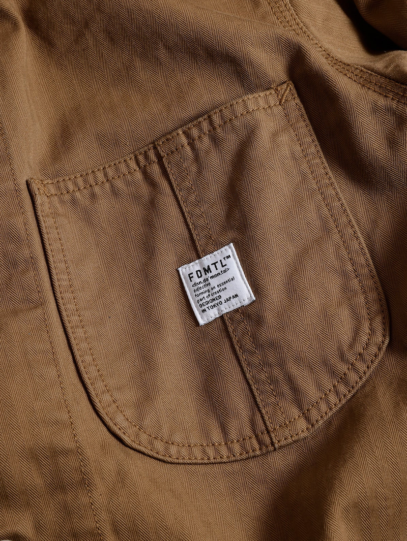 FDMTL FA25JK43B Brown THIRD JACKET COVERALL RINSE