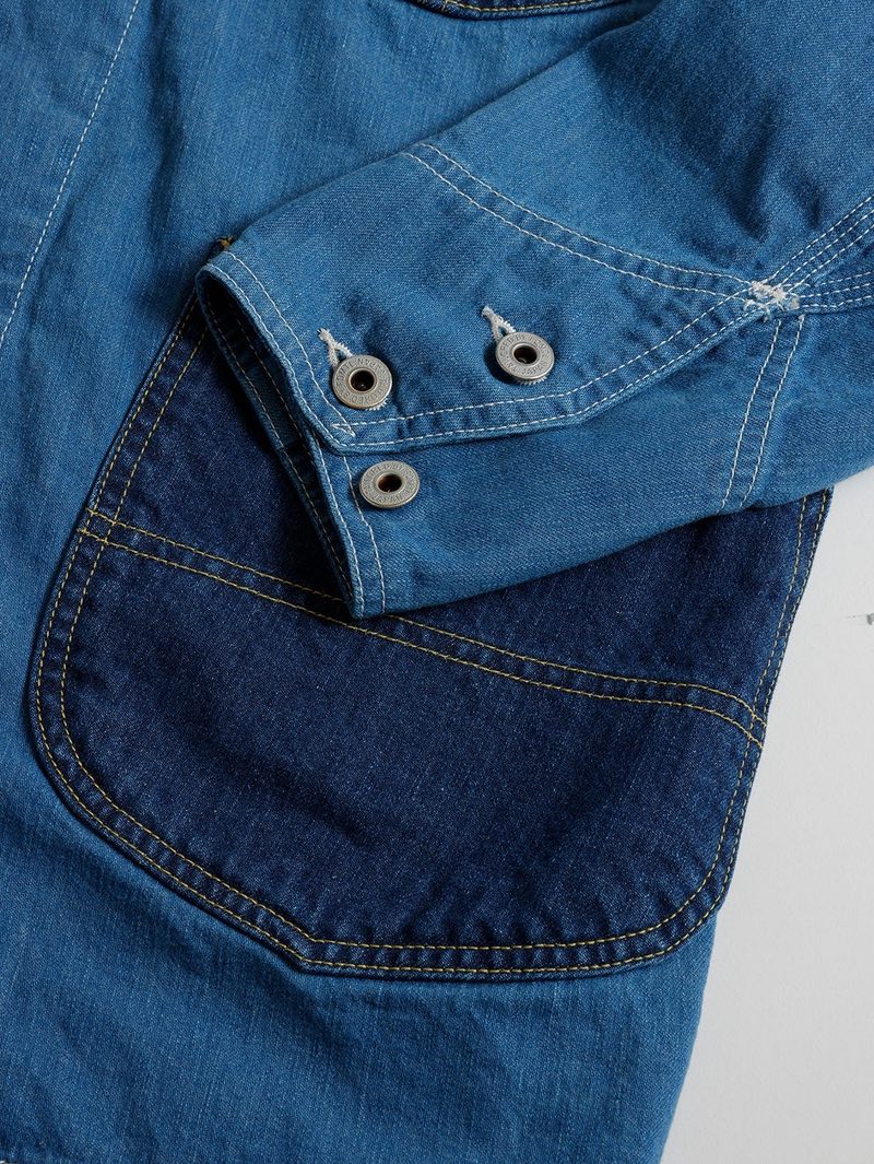 FDMTL FA25JK43U Indigo THIRD JACKET COVERALL3YR WASH