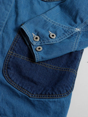 FDMTL FA25JK43U Indigo THIRD JACKET COVERALL3YR WASH