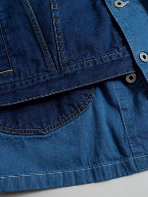 FDMTL FA25JK43U Indigo THIRD JACKET COVERALL3YR WASH