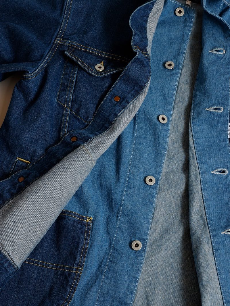 FDMTL FA25JK43U Indigo THIRD JACKET COVERALL3YR WASH