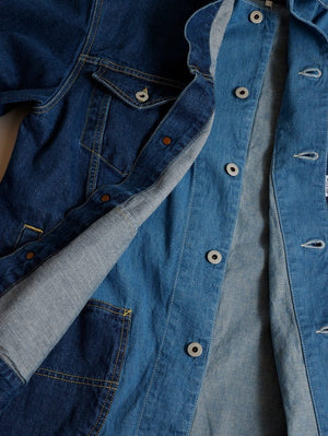 FDMTL FA25JK43U Indigo THIRD JACKET COVERALL3YR WASH