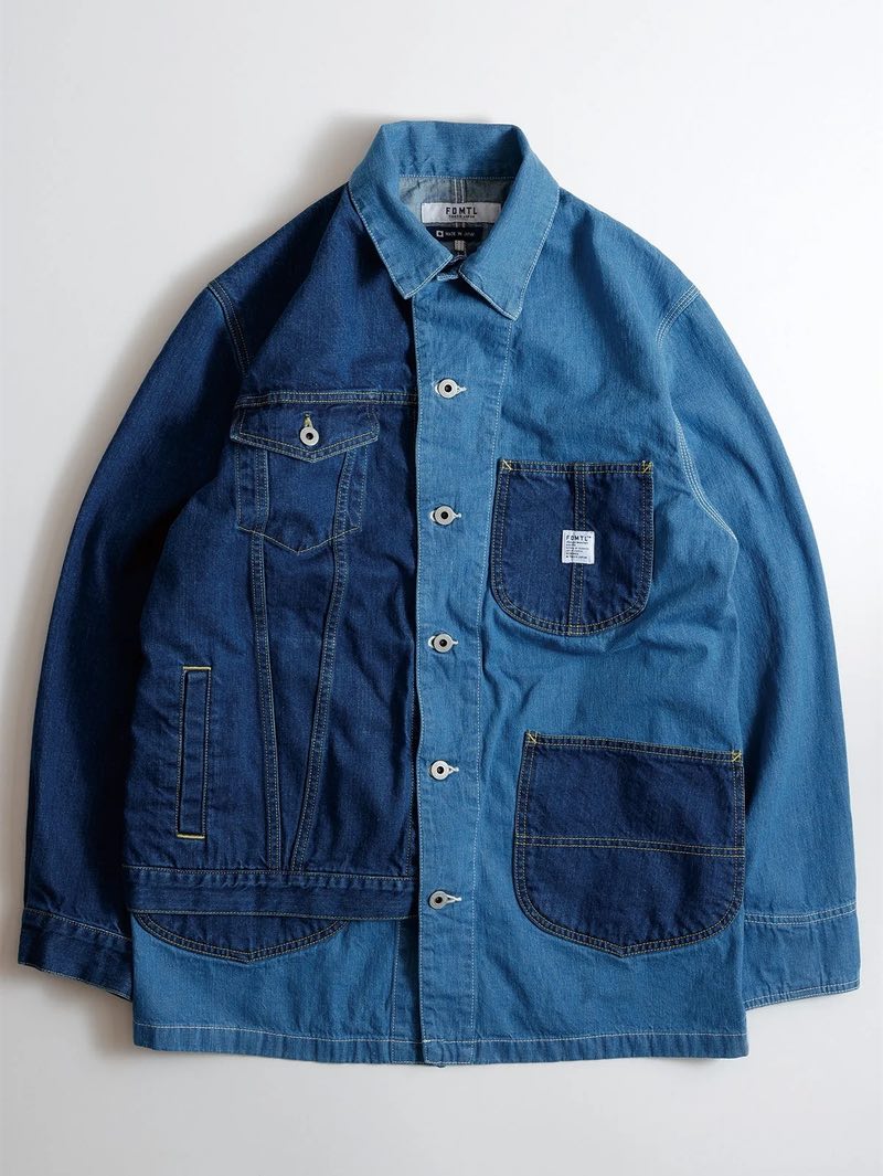 FDMTL FA25JK43U Indigo THIRD JACKET COVERALL3YR WASH