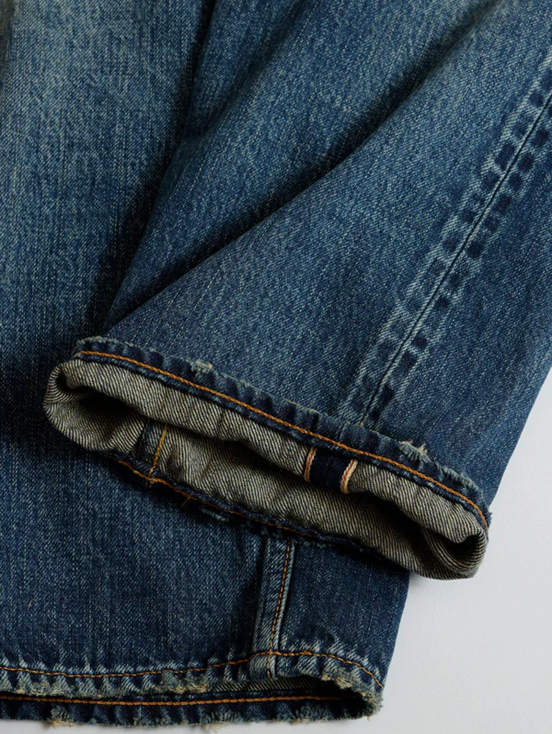 FDMTL FA25MG129 Indigo Classic Patchwork Jeans CS129