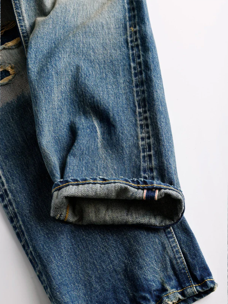 FDMTL FA25MG131 Indigo Patchwork Classic Fit Denim CS131