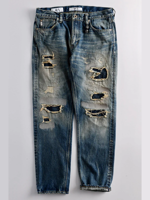 FDMTL FA25MG131 Indigo Patchwork Classic Fit Denim CS131