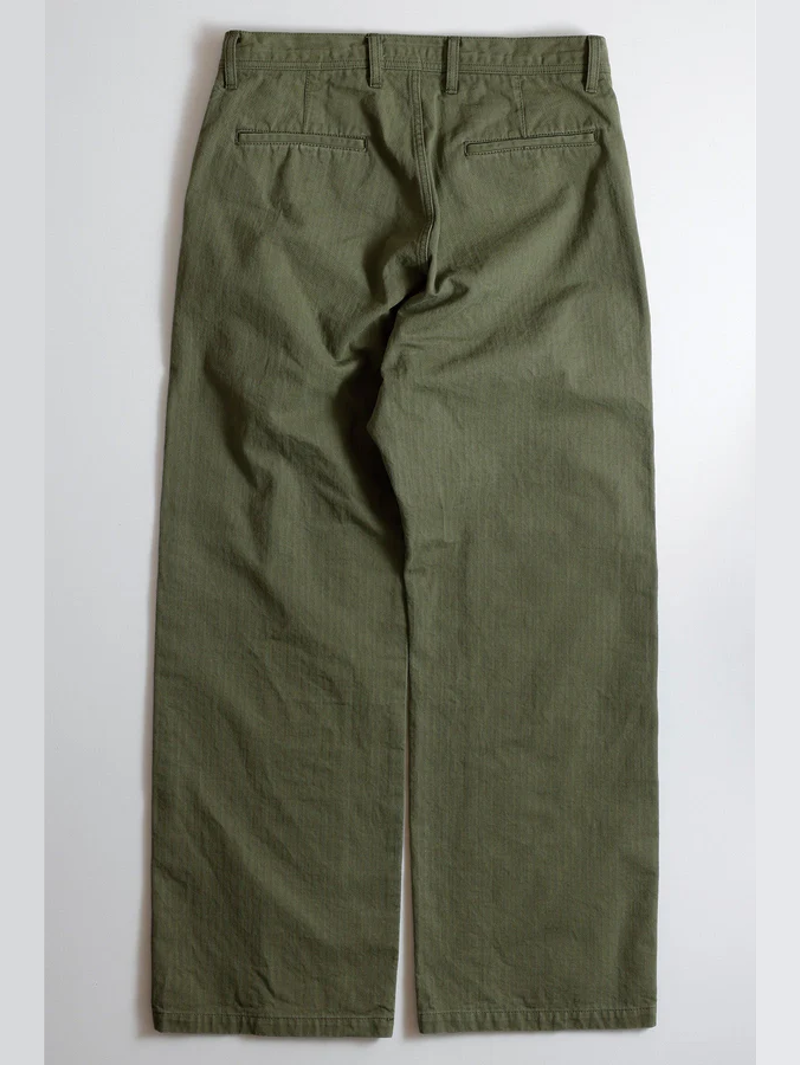 FDMTL FA25PN35B Khaki Obi Center Stripe Pants