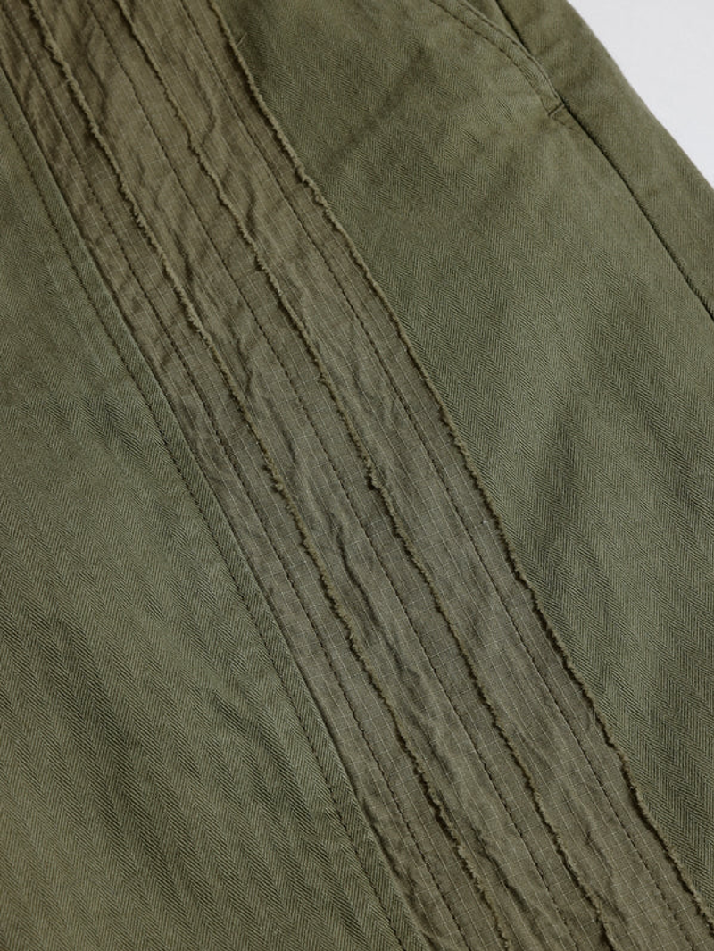 FDMTL FA25PN35B Khaki Obi Center Stripe Pants