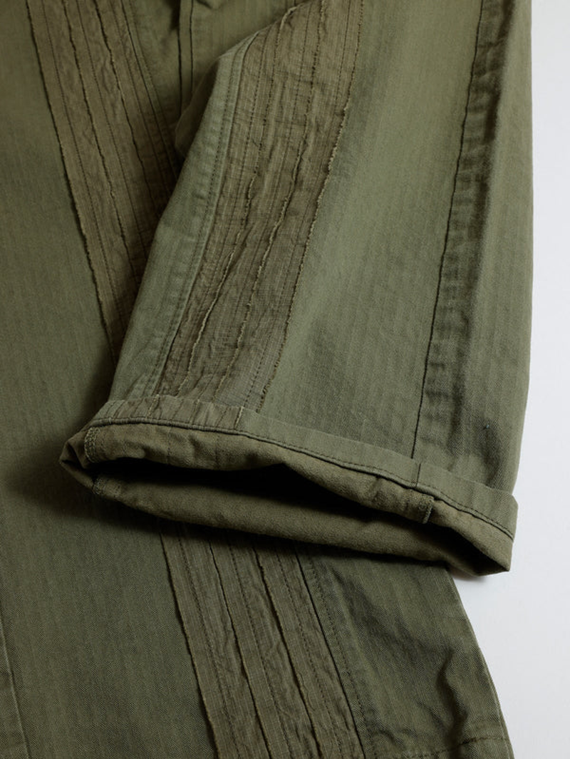 FDMTL FA25PN35B Khaki Obi Center Stripe Pants