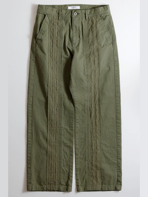 FDMTL FA25PN35B Khaki Obi Center Stripe Pants