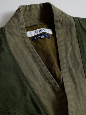FDMTL FA25TP45B Khaki Haori Jungle Long Jacket