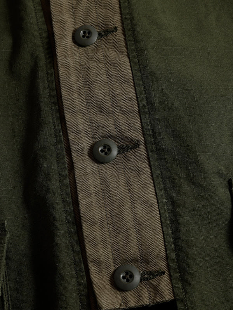 FDMTL FA25TP45B Khaki Haori Jungle Long Jacket