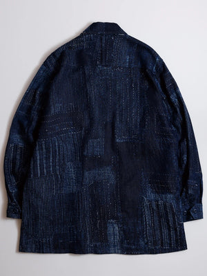 FDMTL INDIGO BORO MILITARY JACKET RINSE