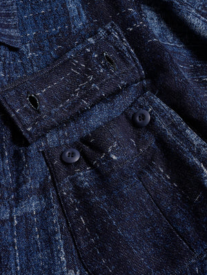 FDMTL INDIGO BORO MILITARY JACKET RINSE