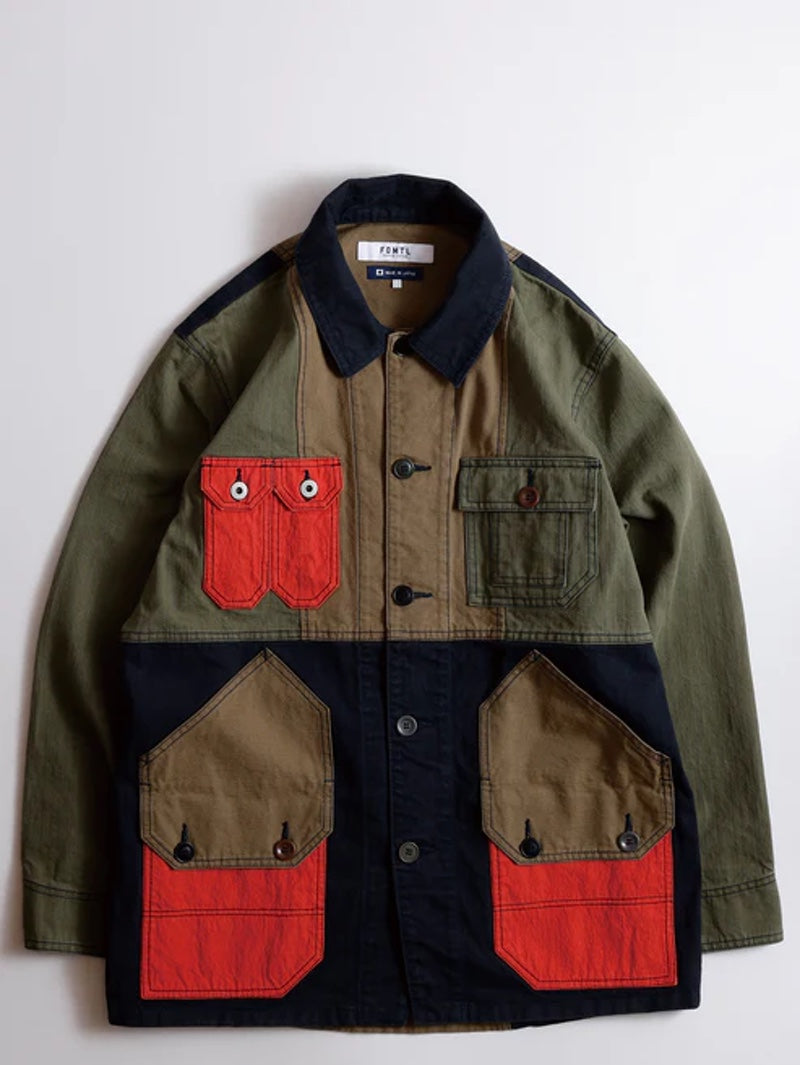 FDMTL PACHWORK COVERALL JACKET RINSE