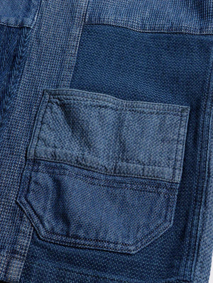 FDMTL PACHWORK HAORI JACKET 3YR WASH